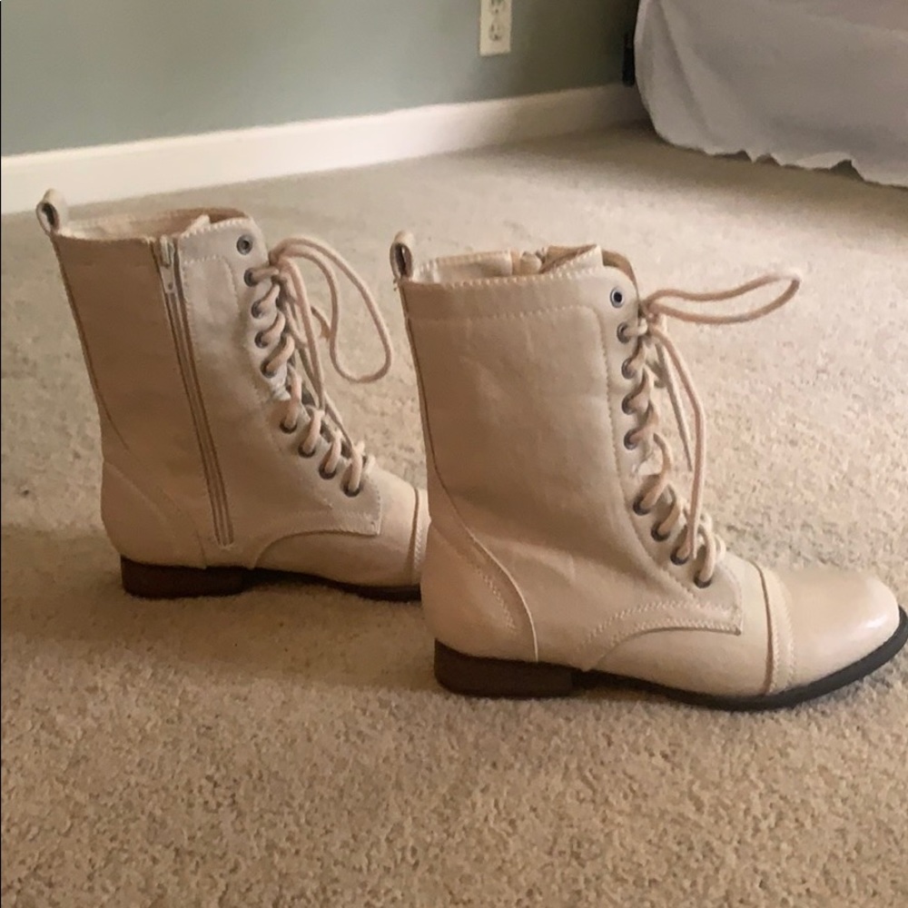 White Leather Boots